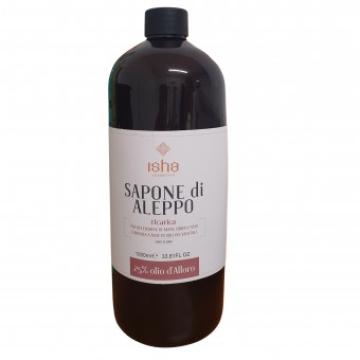 Sapun de alep lichid cu 25% ulei de dafin, 1000ml, Isha de la Supermarket Pentru Tine Srl