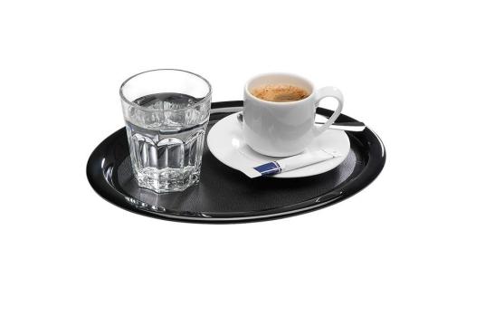 Tava ovala din melamina profesionala neagra, 26x20 cm de la Amenajari Si Dotari Horeca Srl