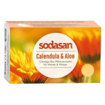 Sapun crema cu galbenele si aloe 100g Sodasan de la Supermarket Pentru Tine Srl