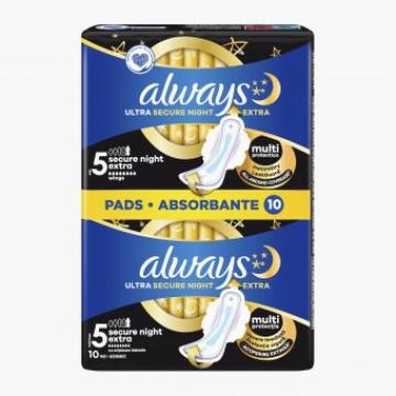 Absorbante Always Ultra Secure Night Extra 10 buc