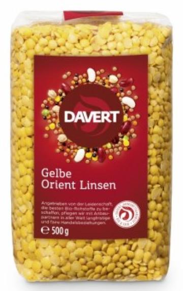 Linte galbena bio 500g Davert