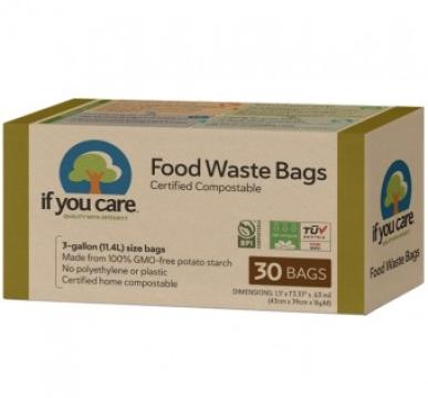 Saci menajeri compostabili 11.4L, 30 buc., If You Care