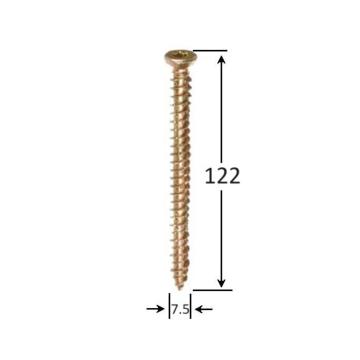 Surub montaj ferestre 7.5x122 TX30 - 100buc/cutie de la Marisim Total Instal Srl