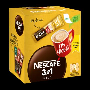 Cafea instant plic Nescafe 3in1 Mild 24x15g de la KraftAdvertising Srl