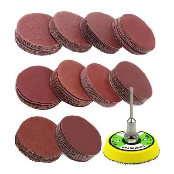 Set disc abraziv Velcro 50 mm, 101 piese, granulatie 60, 100