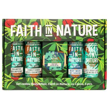 Set sampon Faith in Nature FNSET10 de la Mass Global Company Srl