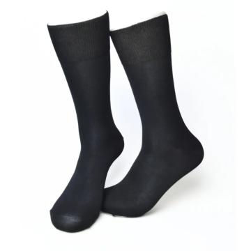 Sosete negre lungi din bumbac mercerizat de la Sockspoint Srl