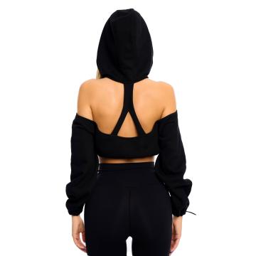 Elevate Cropped Hoodie- Hanorac sport