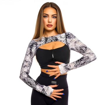 Top cu gluga si bustiera incorporata SoftGlam Top