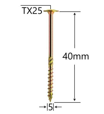 Surub dulgherie cap plat 5x40 - 200buc/cutie de la Marisim Total Instal Srl