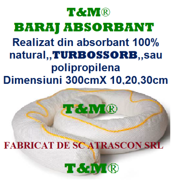 Baraj absorbant hidrocarburi T&M