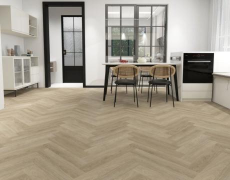 Parchet SPC, Floorigo, herringbone, Oak Sand