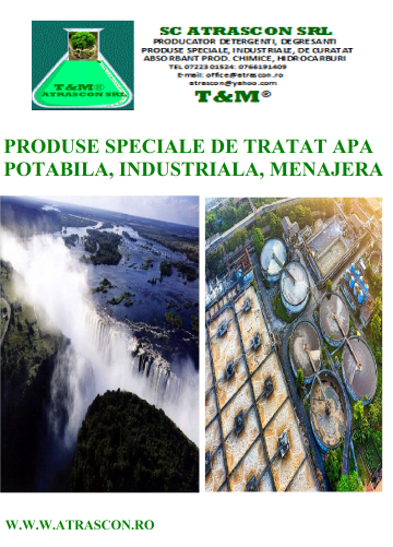 Produse pentru tratat apa de la Atrascon Srl