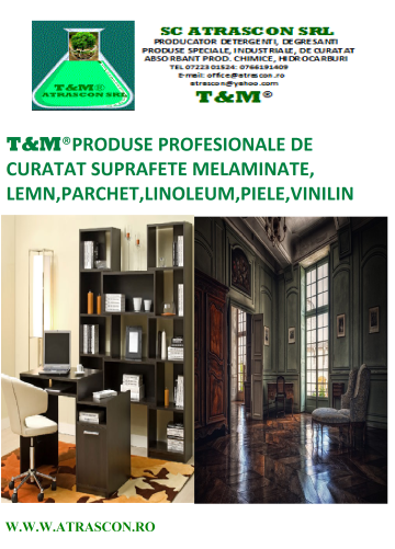 Produse profesionale de curatat parchet, linoleum, lemn