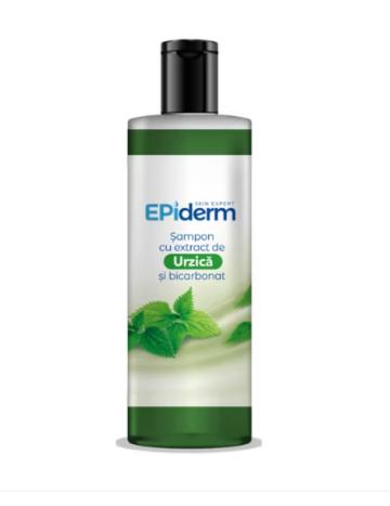 Sampon cu extract de urzica si bicarbonat, Epiderm 330 ml de la D.r.s. Birotic Distribution S.r.l.