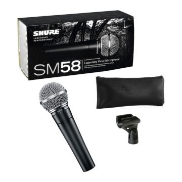 Microfon profesional Shure SM-58 cardiod dinamic cu cablu