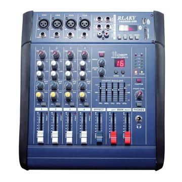 Mixer audio profesional amplificat 200W cu 4 canale