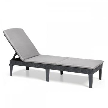 Sezlong de gradina Jaipur cu perna grafit