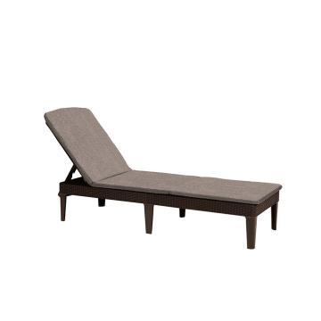 Sezlong de gradina Jaipur cu perna maro