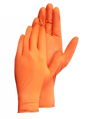 Manusi examinare din nitril - Nitrylex Orange - 100 buc de la Medaz Life Consum Srl