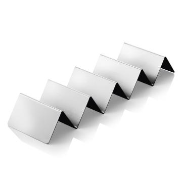 Suport inox cu 5 compartimente, pentru taco, 35x10 cm