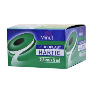 Leucoplast hartie - 2.5 cm x 5 m - Minut de la Medaz Life Consum Srl