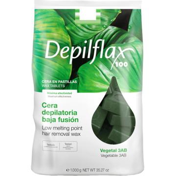 Ceara elastica 1kg refolosibila Verde - Depilflax de la Mezza Luna Srl