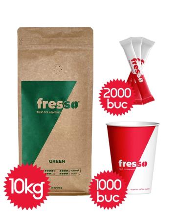 Pahare 12oz Fresso Green si zahar Fresso de la Vending Master Srl