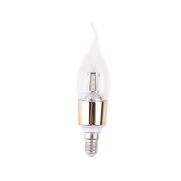 Bec LED lumanare, 9W E14, lumina rece, sticla transparenta de la URBANIX SRL