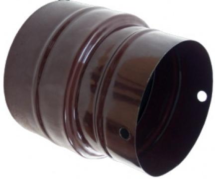 Reductie burlan emailat negru, 130-120 mm de la URBANIX SRL