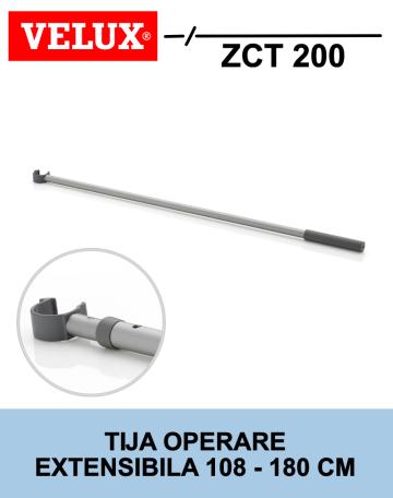 Tija telescopica Velux ZCT 200 - lungime reglabila 108-180 de la Deposib Expert Srl