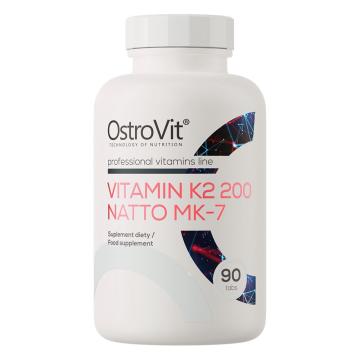 Supliment OstroVit Vitamin K2 200 mg Natto MK-7 90 Tablete