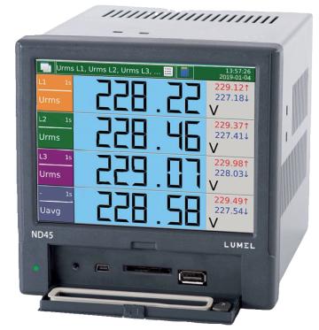 Analizor ND45-2410M000, 3x230/400 V, 1/5 A, 2xPT100, PT1000 de la Braistore Srl