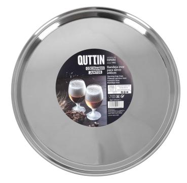 Tava inox rotunda pentru servire, diametru 40 cm