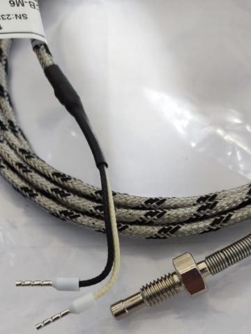 Termocuplu J, M8, cablu 2 m, fabricat in Romania