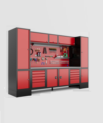 Banc de lucru industrial , 350x190x70 cm, dulap 10 sertare de la Caldor Heat &Engineering Srl