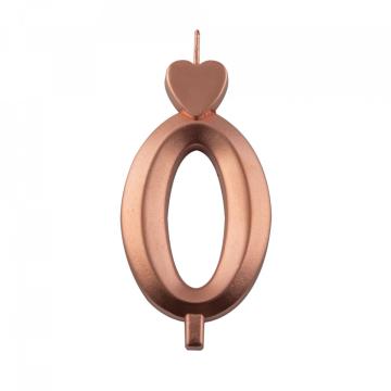 Lumanari bronz cifra 0, 10 buc. - Lumea