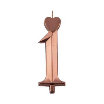 Lumanari bronz cifra 1, 10 buc. - Lumea