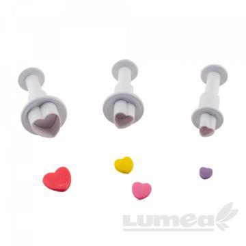 Set decupatoare inimioare, 3 buc. - Lumea