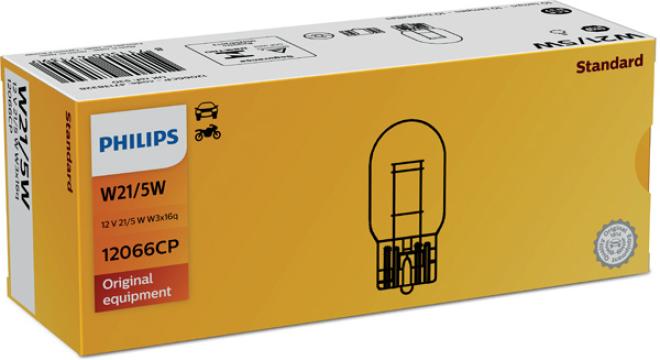 Bec semnalizare W21/5W 12V set 10 buc Philips