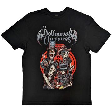 Tricou Oficial Hollywood Vampires Caricatures 2023 Tour