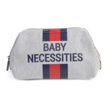 Gentuta bebe Baby Necessities Grey Stripes Red Blue