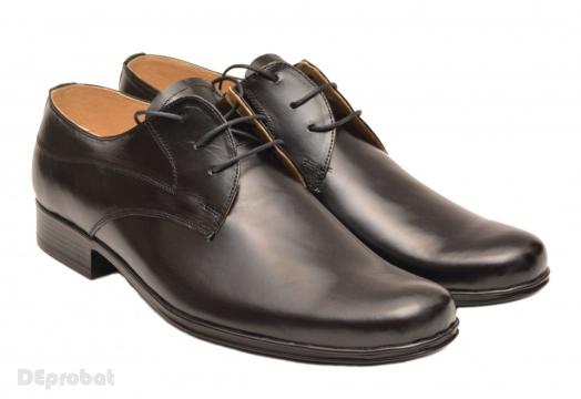 Pantofi negri barbati piele naturala casual-eleganti de la Deprobat.ro