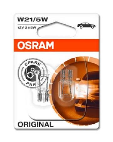 Set 2 becuri 12V W21/5W original blister Osram de la Auto Care Store Srl