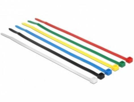 Colier plastic colorat (100 buc) / 4.5x280mm rosu