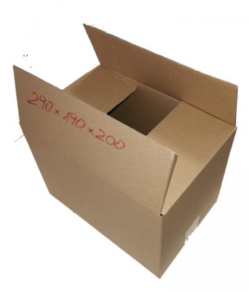 Cutie carton natur 290 x 190 x 200 mm, 1 buc