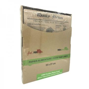 Hartie kraft laminata, design ziar, 35*27cm (1000buc) de la Practic Online Packaging Srl