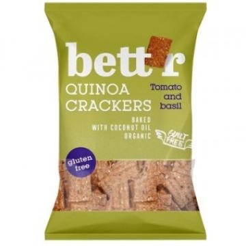 Crackers cu quinoa, rosii si busuioc bio 100g Bettr de la Supermarket Pentru Tine Srl