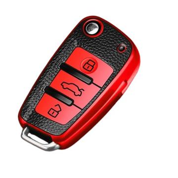 Husa rosu cheie briceag Audi A1 A3 A6 A6L Q2 Q3 Q7 TTS R8 S6