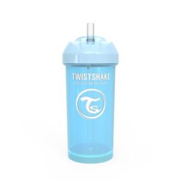 Pahar Twistshake - Straw Cup Pastel Blue 360ml 12+M